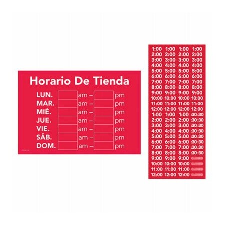 Yunker Industries Span Store Hours Sign TRV-0017